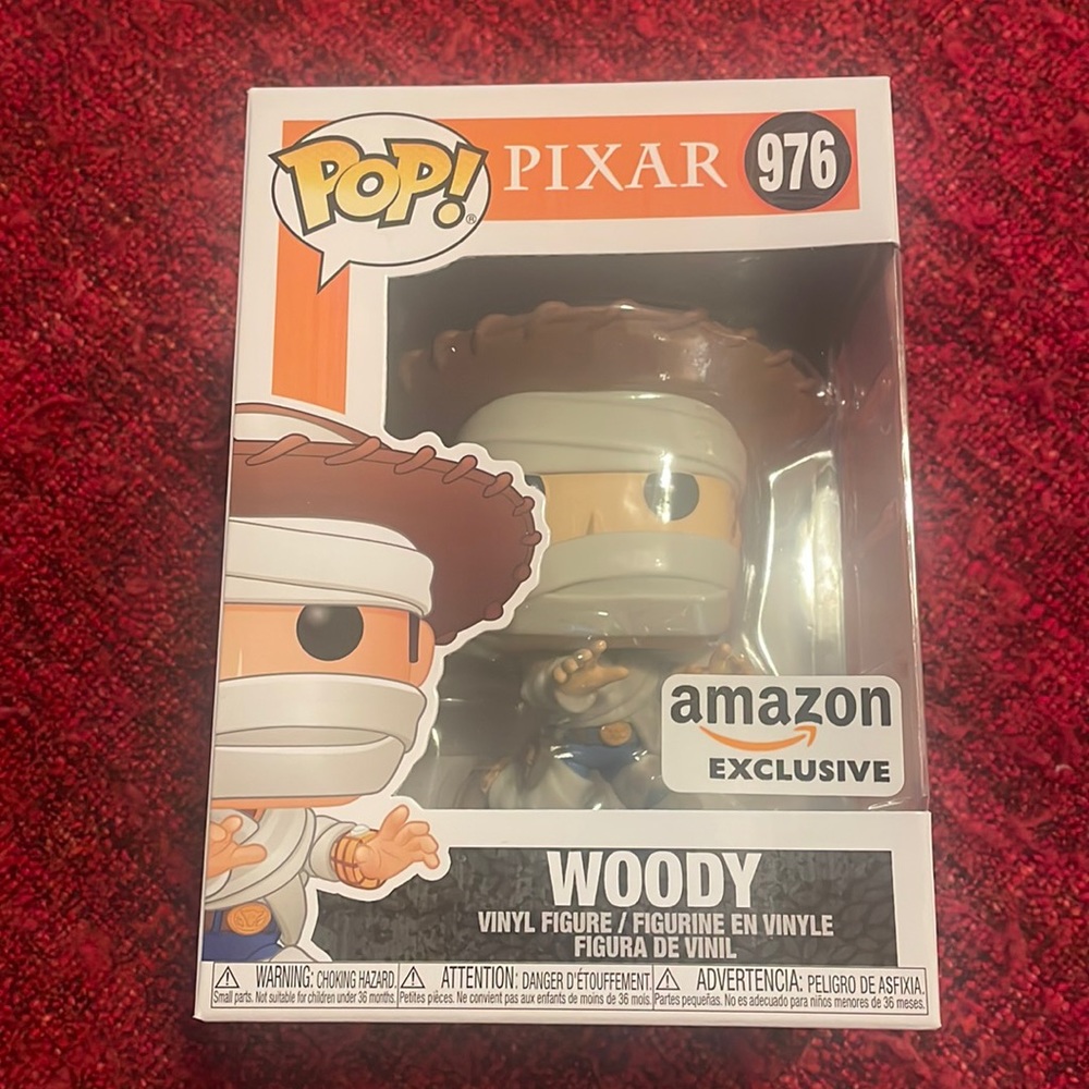 Funko pop figure vinyl Mummy Woody Halloween Amazon exclusive